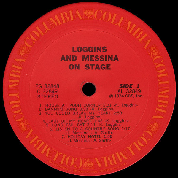 Loggins And Messina : On Stage (2xLP, Album, Pit)