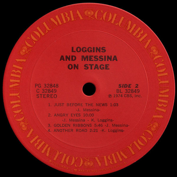 Loggins And Messina : On Stage (2xLP, Album, Pit)