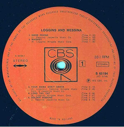 Loggins And Messina : Loggins And Messina (LP, Album)