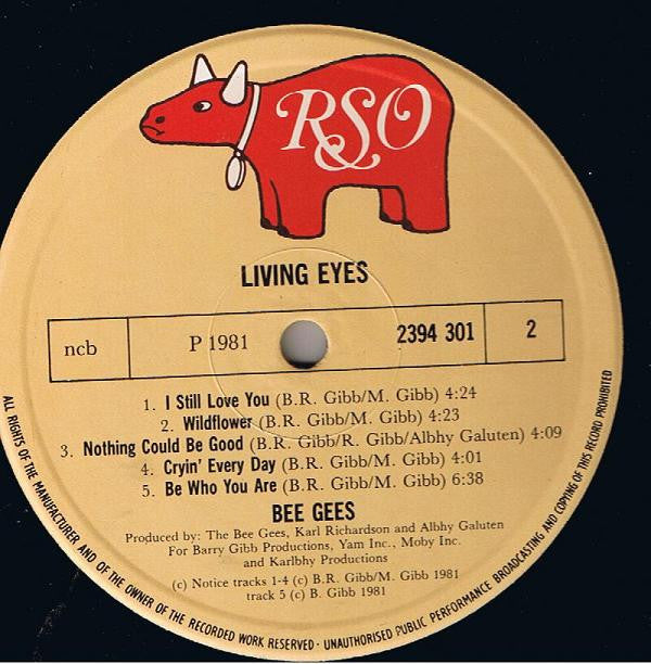 Bee Gees : Living Eyes (LP, Album, Gat)