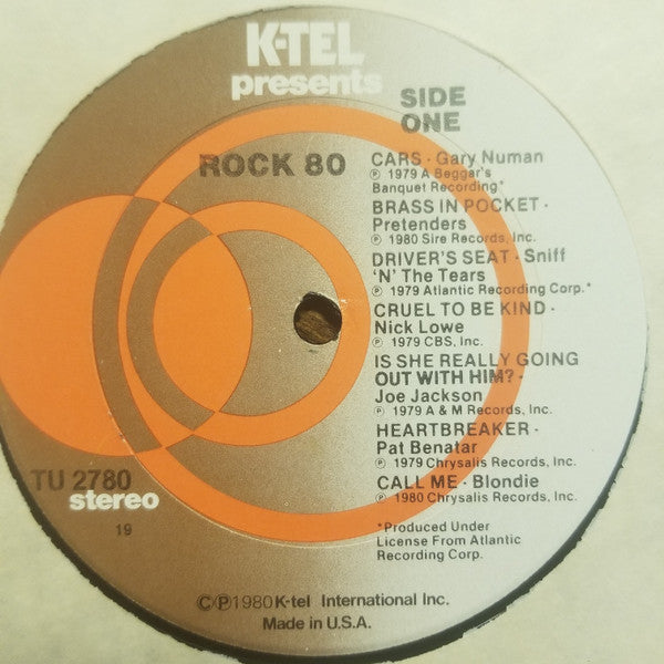 Various : Rock 80 (LP, Comp, 19)