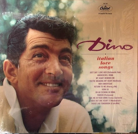 Dean Martin : Dino: Italian Love Songs (LP, Album, RE, Jac)