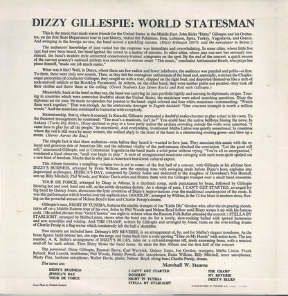 Dizzy Gillespie : World Statesman (LP, Album, Mono, RE)