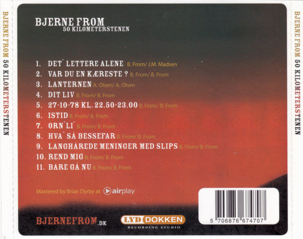 Bjerne From : 50 Kilometerstenen (CD, Album)