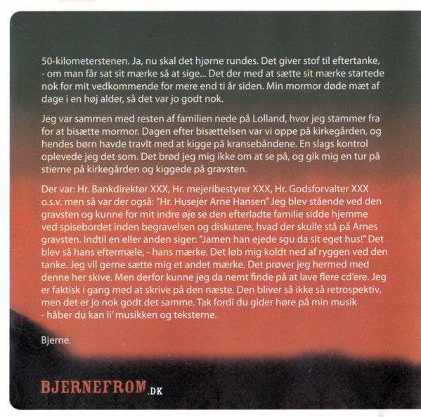 Bjerne From : 50 Kilometerstenen (CD, Album)