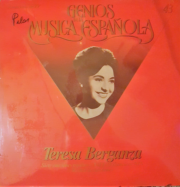 Teresa Berganza : Siete Canciones Populares / Villancicos / Recital De Canciones (LP, Album)