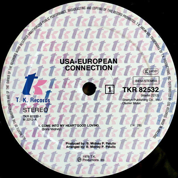 USA-European Connection : Come Into My Heart (LP, Album)