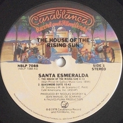 Santa Esmeralda : The House Of The Rising Sun (LP, Album, P/Mixed)