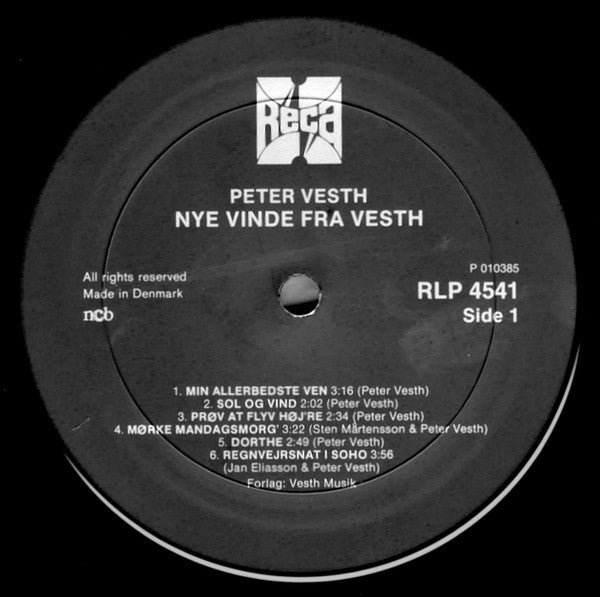 Peter Vesth : Nye Vinde Fra Vesth (12", Album)