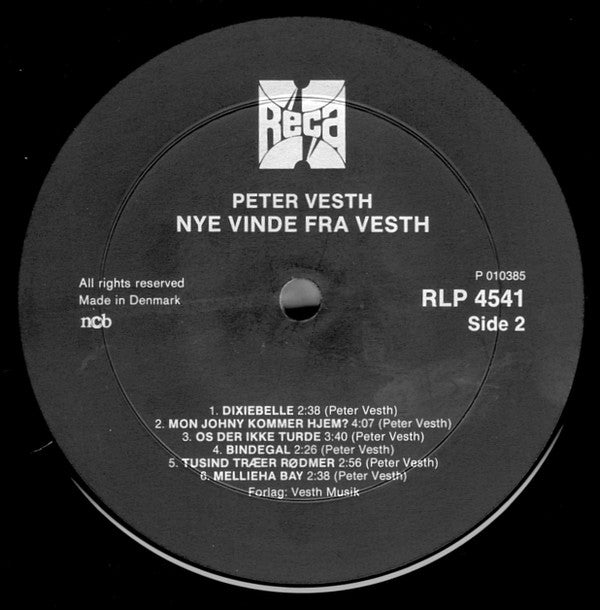 Peter Vesth : Nye Vinde Fra Vesth (12", Album)