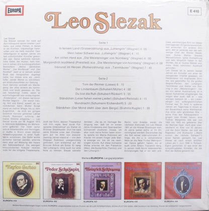 Leo Slezak : Leo Slezak (LP, Comp)