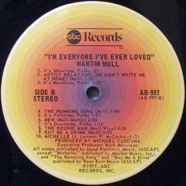 Martin Mull : I'm Everyone I've Ever Loved (LP, Album, San)