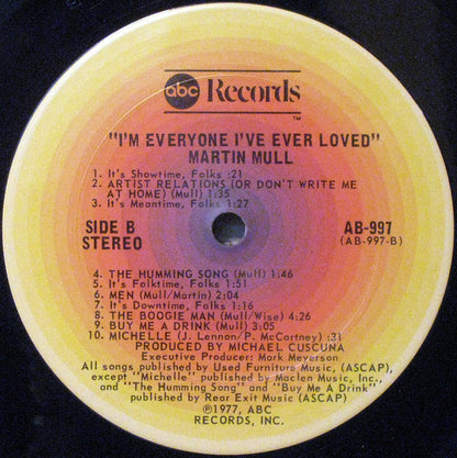 Martin Mull : I'm Everyone I've Ever Loved (LP, Album, San)