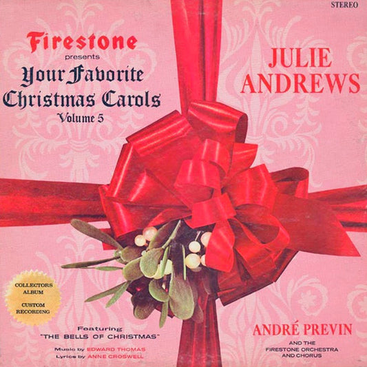 Julie Andrews With André Previn And The Firestone Orchestra And Chorus : Your Favorite Christmas Carols Volume 5 (LP, Album, Roc)