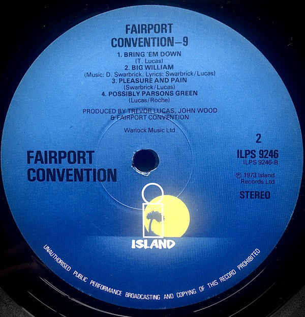 Fairport Convention : Nine (LP, Album, RE)