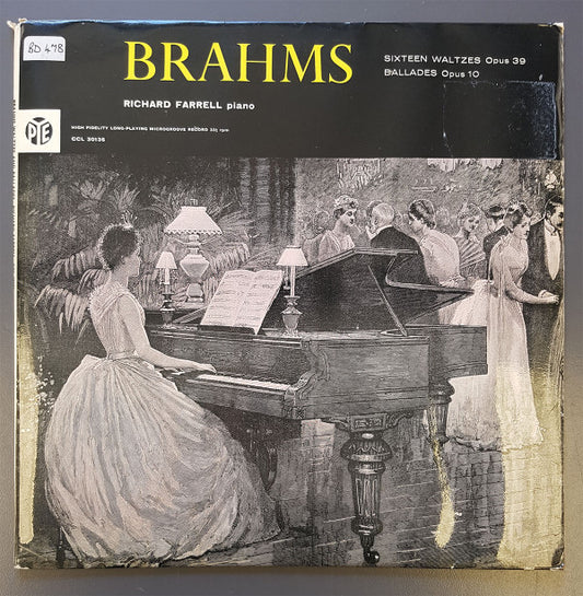 Richard Farrell (2), Johannes Brahms : Sixteen Waltzes - Ballades (LP, Mono)