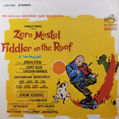 "Fiddler On The Roof" Original Broadway Cast : Zero Mostel In Fiddler On The Roof (The Original Broadway Cast Recording) (LP, Album,  In)