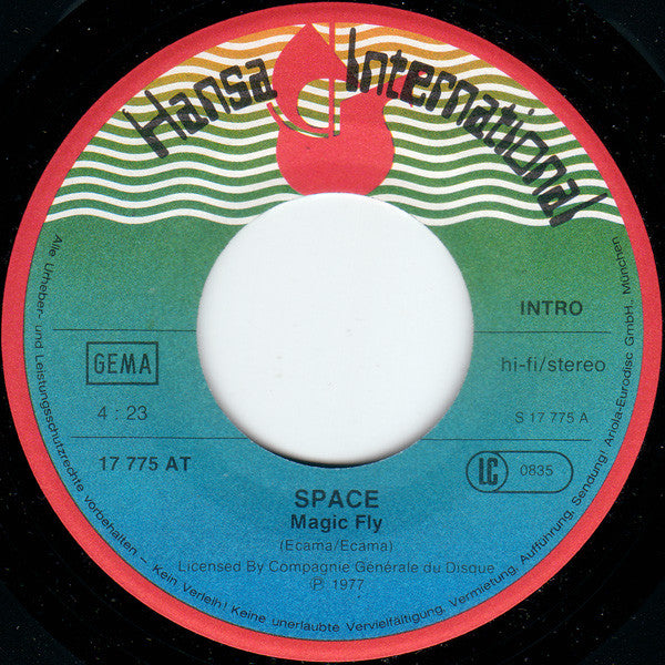 Space : Magic Fly (7", Single, Wav)