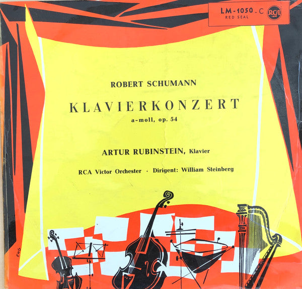 Robert Schumann, Arthur Rubinstein, RCA Victor Symphony Orchestra, William Steinberg : Schumann  Concerto In A Minor, Op. 54 (LP, Mono)