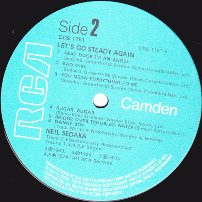 Neil Sedaka : Let's Go Steady Again (LP, Comp)