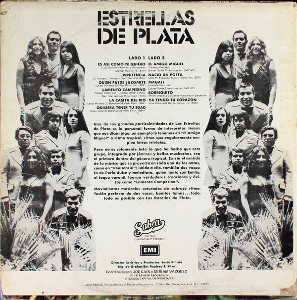 Estrellas De Plata : Es Asi Como Te Quiero (LP, Album)