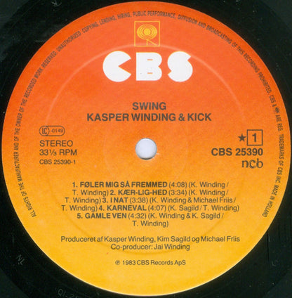 Kasper Winding & Kick : Swing (LP, Album)