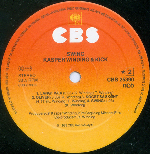 Kasper Winding & Kick : Swing (LP, Album)