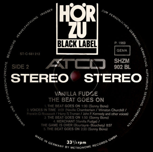 Vanilla Fudge : The Beat Goes On (LP, Album)