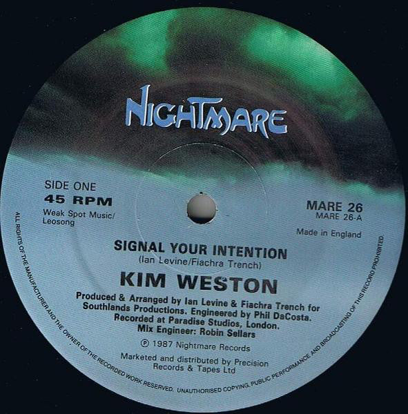 Kim Weston : Signal Your Intention (12")