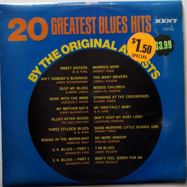 Various : 20 Greatest Blues Hits (LP, Comp)