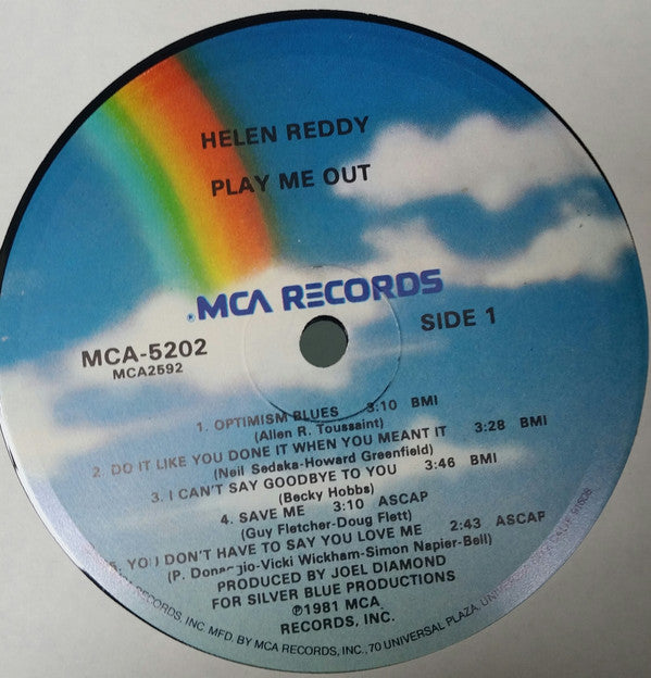 Helen Reddy : Play Me Out (LP)