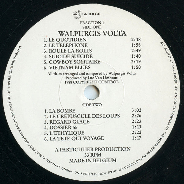 Walpurgis Volta : Walpurgis Volta (LP, Album)