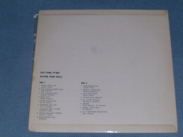 Various : Ragtime Piano Rolls (LP, Comp, RM)