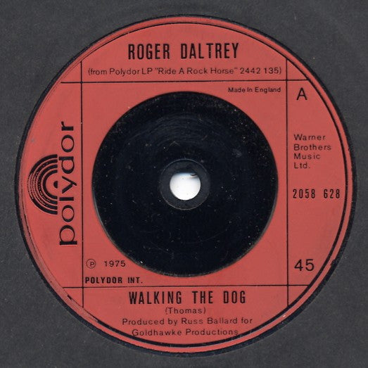 Roger Daltrey : Walking The Dog (7", Single)