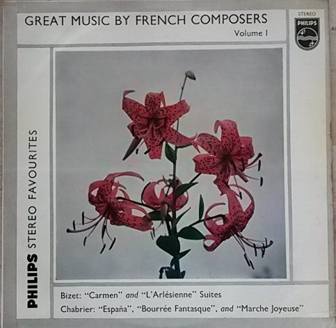 Georges Bizet, Emmanuel Chabrier, Paul Paray, Detroit Symphony Orchestra : Great Music By French Composers Volume 1 (LP)