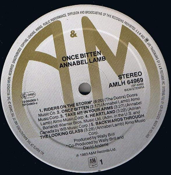 Annabel Lamb : Once Bitten (LP, Album)