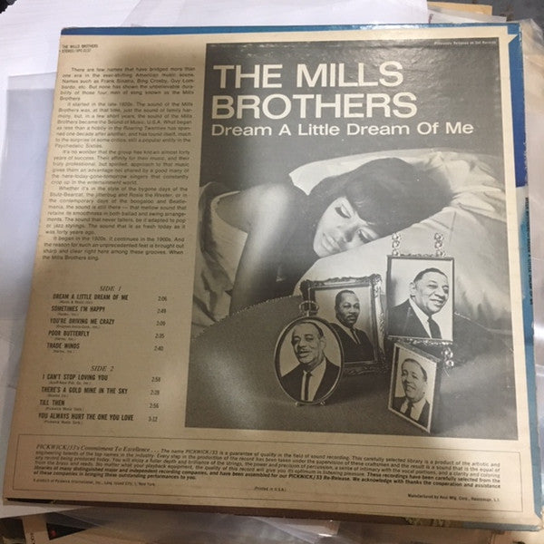 The Mills Brothers : Dream A Little Dream Of Me (LP, Album, RE)