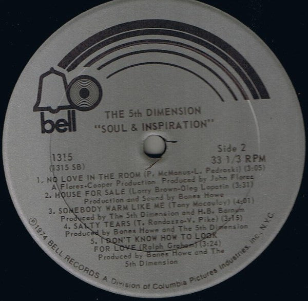 The Fifth Dimension : Soul & Inspiration (LP, Album)