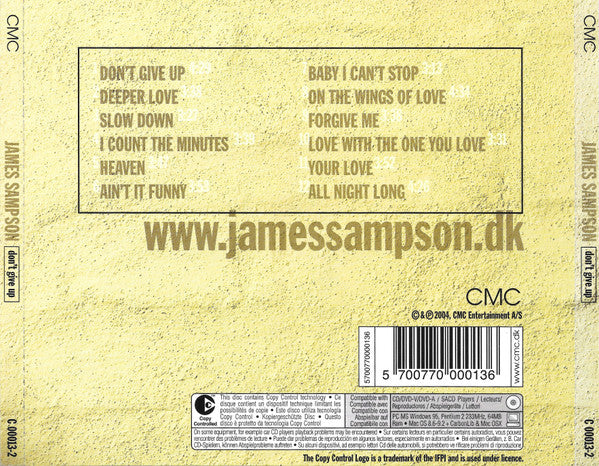 James Sampson : Don't Give Up (CD, Album, Copy Prot.)