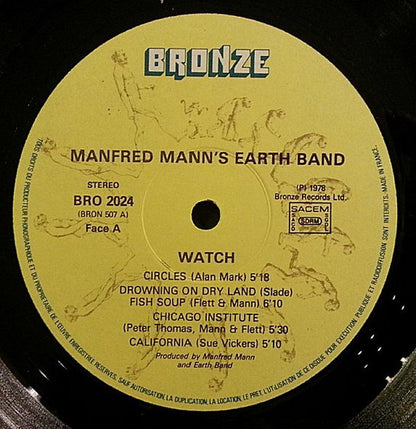 Manfred Mann's Earth Band : Watch (LP, Album)