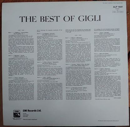 Beniamino Gigli : The Best Of Gigli (LP, Comp, Mono)