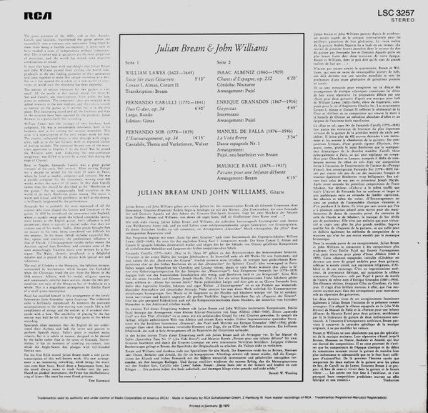 Julian Bream & John Williams (7) : Together (LP, Album, RP)