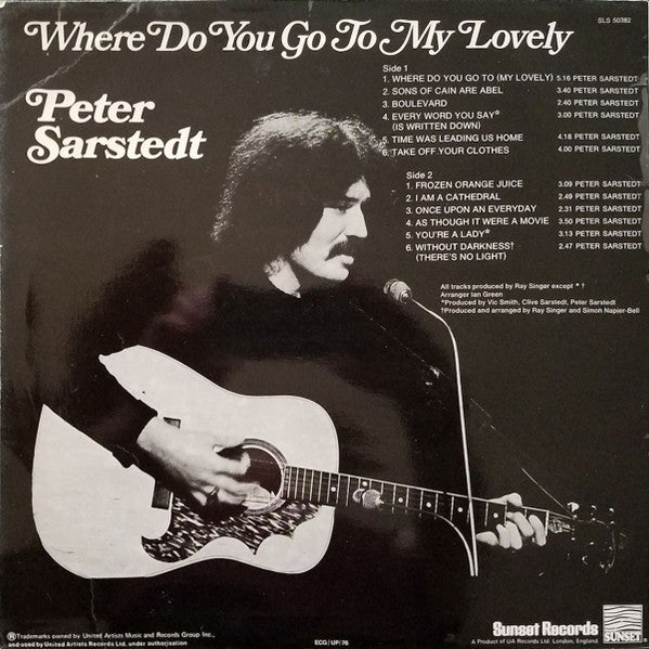 Peter Sarstedt : Where Do You Go To My Lovely (LP, Comp)