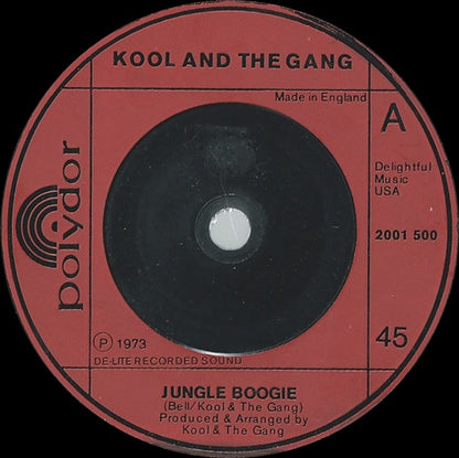 Kool & The Gang : Jungle Boogie (7", Single)