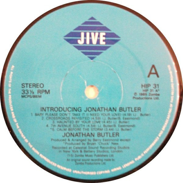 Jonathan Butler : Introducing Jonathan Butler (LP)