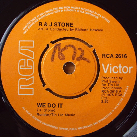 R & J Stone : We Do It (7", Single, Pus)