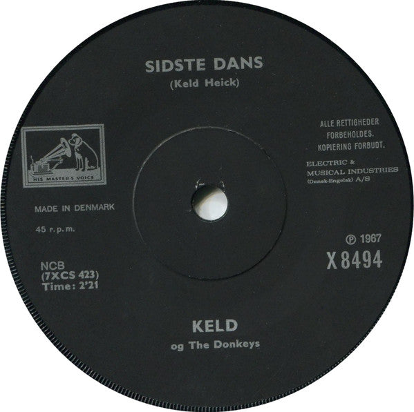 Keld & The Donkeys : Sidste Dans (7", Single)