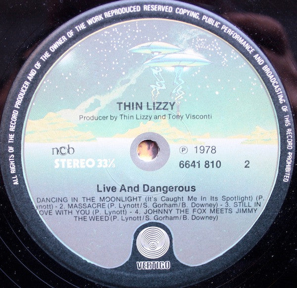 Thin Lizzy : Live And Dangerous (2xLP, Album)