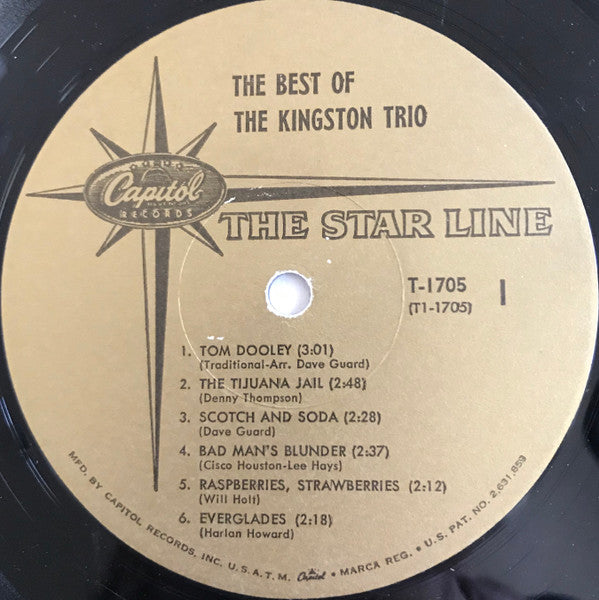 Kingston Trio : The Best Of The Kingston Trio (LP, Comp, Mono, Gol)