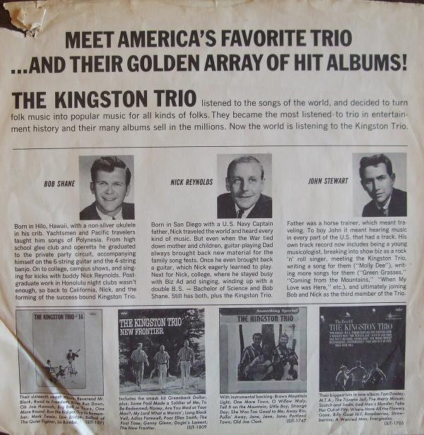 Kingston Trio : The Best Of The Kingston Trio (LP, Comp, Mono, Gol)